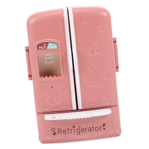 Kisangel Zweitüriger Kühlschrank Fotografie-Modell-kühlschrank Mini-Ornamente Zum Basteln Miniaturkühlschrank Zum Basteln Küchenminiaturen 1/12 Puppenhausminiatur Mini Möbel Chocolate Abs von Kisangel