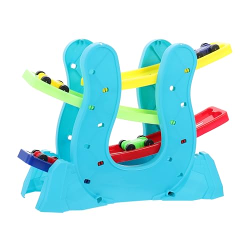 Kisangel für Kleinkinder Jungs rutschendes Autospielzeug Auto verfolgen für Kind Autorennen-Abenteuerspielzeug Kleine Spielzeugautos Plastik Grün von Kisangel