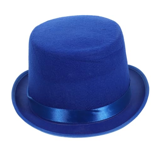 Kisangel mit Elegantem Design Leichte Bequeme Stoffqualität Vielseitig für Halloween Bühnenauftritte und Kostümpartys Klassischer Blauer Zylinderhut Kopfumfang Kisangel mit Elegantem Design Leichte Bequeme Stoffqualität Vielseitig für Halloween Bühnenauftritte und Kostümpartys Klassischer Blauer Zylinderhut Kopfumfang von Kisangel