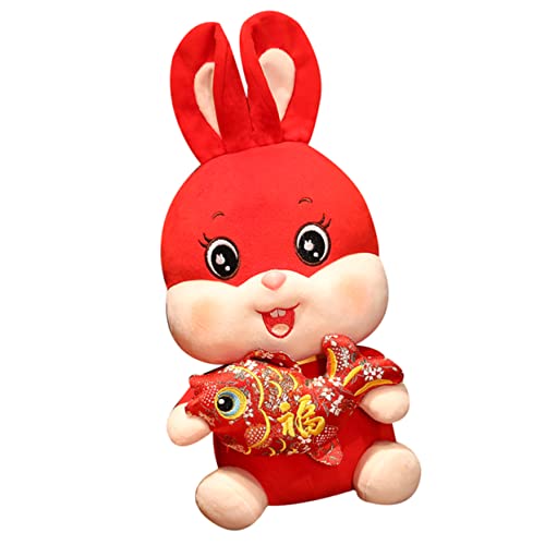 Kisangel riesige Kuscheltiere Hase Chinese New Year Rabbit Animal Figures Rabbit Toys Cuddly Bunny Chinesisches Neujahr Plüschtiere Desktop-Kaninchenpuppe PP Baumwolle Kisangel riesige Kuscheltiere Hase Chinese New Year Rabbit Animal Figures Rabbit Toys Cuddly Bunny Chinesisches Neujahr Plüschtiere Desktop-Kaninchenpuppe PP Baumwolle von Kisangel