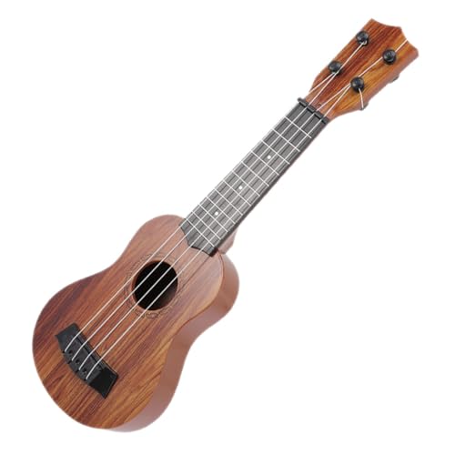 Mini Ukulele für Lange Simulation Gitarre Sicheres Musikinstrument für Kleinkinder für Anfänger und Strandpartys Realistische Verarbeitung Holzoptik von Kisangel