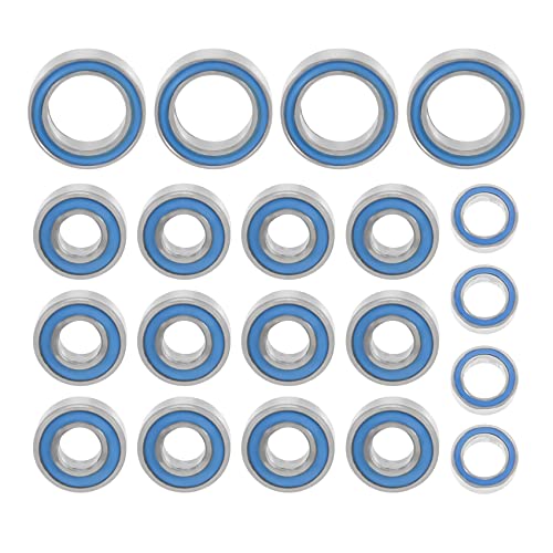 Kissmii 20 STÜCKE Gummiversiegeltes Kugellager-Kit für TT01 TT-01 TT01E TT01D TT02B 1/10 RC Car Upgrades Teile ZubehöR von Kissmii