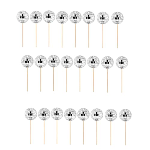 Kissmii 24 Stück Discokugel-Cupcake-Topper, Discokugel-Cupcake-Picker, Reflektierende Spiegelkugel-Kuchenaufsätze, Disco-Dekorationen, Langlebig, Einfach zu Installieren, Einfach zu Verwenden, Silberf Kissmii 24 Stück Discokugel-Cupcake-Topper, Discokugel-Cupcake-Picker, Reflektierende Spiegelkugel-Kuchenaufsätze, Disco-Dekorationen, Langlebig, Einfach zu Installieren, Einfach zu Verwenden, Silberf von Kissmii