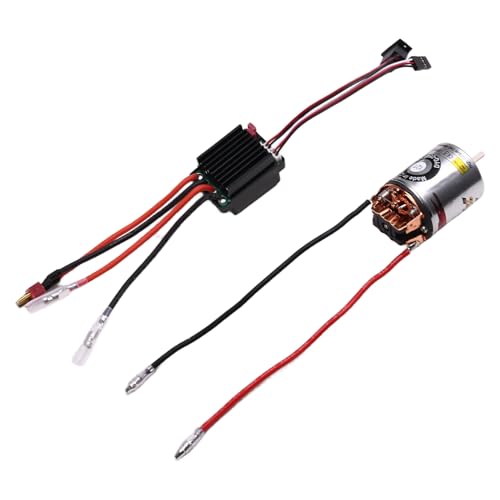 Kissmii 540 Bürstenmotor Wasserdichter ESC 320A Geschwindigkeitsregler-Kombinationssatz für 1/10 RC Car Crawler für Axial SCX10 12T Kissmii 540 Bürstenmotor Wasserdichter ESC 320A Geschwindigkeitsregler-Kombinationssatz für 1/10 RC Car Crawler für Axial SCX10 12T von Kissmii