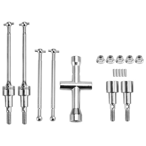 Kissmii CVD Dogbone-Kits für Vordere und Hintere Antriebswellen für 1/16 SCY Brushless 16101 16102 16103 Pro 201 16101-6312 von Kissmii