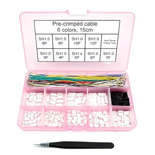 Kissmii SH1.0-Anschlüsse und Vorgecrimpte Kabel SH1.0mm für FPV-Drohnen-Flugsteuerung, 15-cm-Kabel Kissmii SH1.0-Anschlüsse und Vorgecrimpte Kabel SH1.0mm für FPV-Drohnen-Flugsteuerung, 15-cm-Kabel von Kissmii