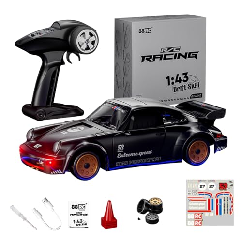 Kisss 1/43 RC Drift Car, 2.4G Vollproportionales 4WD Mini RC Drift Auto Modell mit zu öffnenden Türen, Hochgeschwindigkeit 18KM/H Legierung Sportwagen Spielzeug Geschenk -RTR Kisss 1/43 RC Drift Car, 2.4G Vollproportionales 4WD Mini RC Drift Auto Modell mit zu öffnenden Türen, Hochgeschwindigkeit 18KM/H Legierung Sportwagen Spielzeug Geschenk -RTR von Kisss