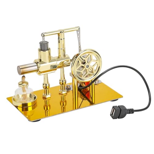 Kisss Balance EIN-Zylinder-Heißluft-Stirlingmotor Modell Bausatz, DIY Experiment Lernspielzeug für Erwachsene Jugendliche von Kisss