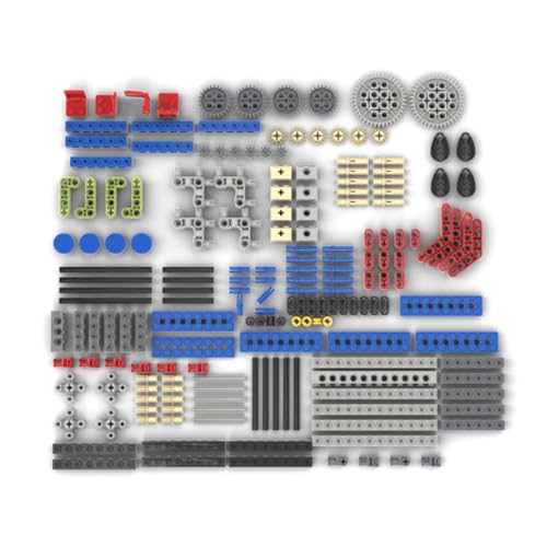 Kisss Ersatzteile Set, 182Pcs Kleine Partikel Bausteine Teile Set Zahnräder, Lochbalken Lochsteine und reuz Achse Stange usw - Zufällige Farbe von Kisss