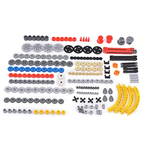 Kisss Ersatzteile Set, DIY-Bildungsteile Getriebeteile für Standard-Bausteinmarken Zahnräder Set Teile Zahnrad Steine Einzelteile (Zufällige Farbe) von Kisss