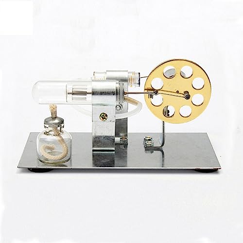 Kisss Stirlingmotor Bausatz, Sterling Motor Engine Externer Stirlingmotor Modell, Einzelner Zylinder Stirling Engine Stromgenerator Dampfmaschine Modell für Technikbegeisterte DIY für Erwachsene Kisss Stirlingmotor Bausatz, Sterling Motor Engine Externer Stirlingmotor Modell, Einzelner Zylinder Stirling Engine Stromgenerator Dampfmaschine Modell für Technikbegeisterte DIY für Erwachsene von Kisss
