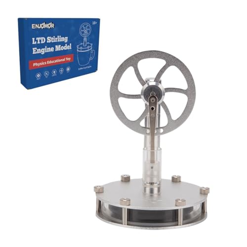 Kisss Stirlingmotor Bausatz, Sterling Motor Motor Single Link Structure Low Temperature Stirlingmotor Modell, Magnetic Connection Stirling Engine Stromgenerator Dampfmaschine Modell-Bulk Accessories von Kisss