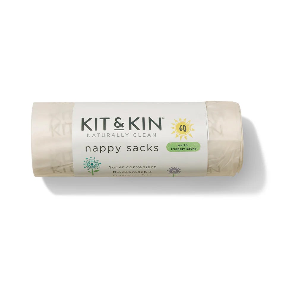 Kit &  Kin Biologisch abbaubare Windelbeutel 60er-Pack von Kit & Kin
