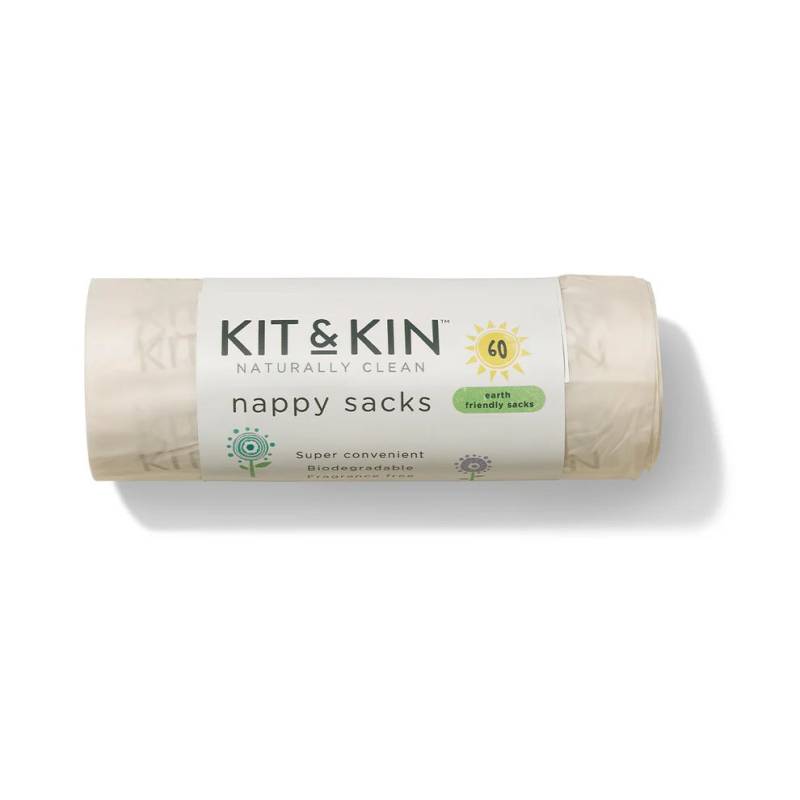 Kit &  Kin Biologisch abbaubare Windelbeutel 60er-Pack von Kit & Kin