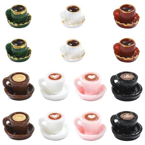 KitBeads Miniatur-Kaffeetassenfiguren, 7 Stile, kleine Kaffeetassenfiguren, Ornamente für Puppenhaus, Küche, Party, Dekoration, Schlüsselanhänger, Ohrringe, 35 Stück KitBeads Miniatur-Kaffeetassenfiguren, 7 Stile, kleine Kaffeetassenfiguren, Ornamente für Puppenhaus, Küche, Party, Dekoration, Schlüsselanhänger, Ohrringe, 35 Stück von KitBeads