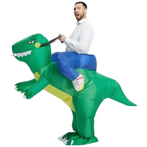 Kitimi Dinosaurier Aufblasbares Kostüm, Cartoon Erwachsene Aufblasbares Raptor Kostüm, Erwachsene Dino Verkleidung Kleidung, Kreative Lustige Show Outfit für Halloween Karneval Weihnachten Party Kitimi Dinosaurier Aufblasbares Kostüm, Cartoon Erwachsene Aufblasbares Raptor Kostüm, Erwachsene Dino Verkleidung Kleidung, Kreative Lustige Show Outfit für Halloween Karneval Weihnachten Party von Kitimi