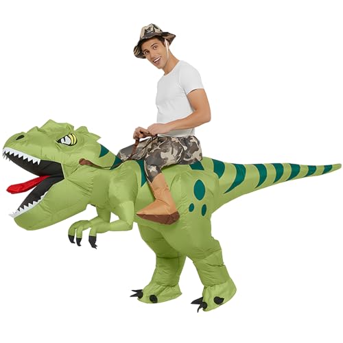 Kitimi Dinosaurier Aufblasbares Kostüm, Cartoon Erwachsene Aufblasbares Raptor Kostüm, Erwachsene Dino Verkleidung Kleidung, Kreative Lustige Show Outfit für Halloween Karneval Weihnachten Party Kitimi Dinosaurier Aufblasbares Kostüm, Cartoon Erwachsene Aufblasbares Raptor Kostüm, Erwachsene Dino Verkleidung Kleidung, Kreative Lustige Show Outfit für Halloween Karneval Weihnachten Party von Kitimi