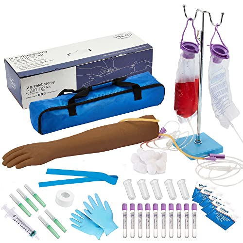 Phlebotomie-Set | IV, Venepunktur, Phlebotomie-Übungs-Set | Phlebotomie-Geschenke für Medizinstudenten und Krankenschwesterstudenten | komplette Phlebotomieausrüstung | nur pädagogische Verwendung Phlebotomie-Set | IV, Venepunktur, Phlebotomie-Übungs-Set | Phlebotomie-Geschenke für Medizinstudenten und Krankenschwesterstudenten | komplette Phlebotomieausrüstung | nur pädagogische Verwendung von Kits of Medicine