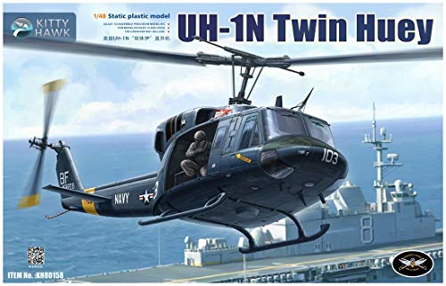 Kitty Hawk 1/35 UH-1N Twin Huey Bausatz Modellhubschrauber Hubschrauber Kunststoff Erwachsene und Teenager ab 14 Jahren Unisex Alle Altersgruppen von Kitty Hawk