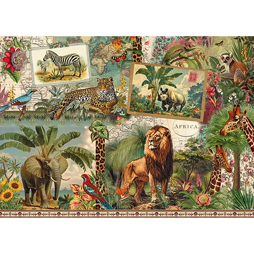 Kiub Tiere 1000 Teile Puzzle Kiub-90096 von Kiub