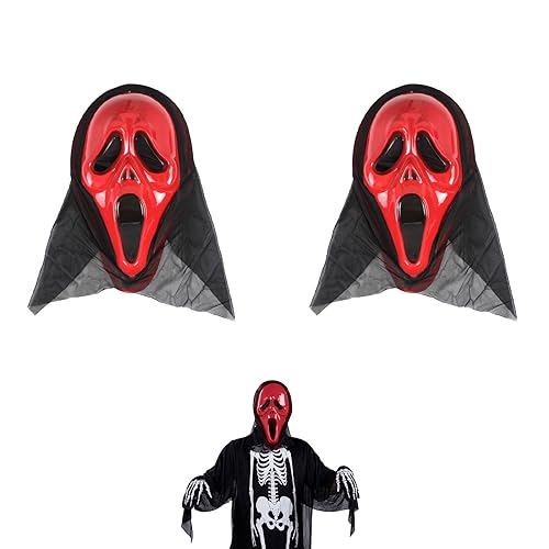 Kiuiom Geist Scream Maske,Halloween Party Gruselmaske,Adult Ghost Face Mask,Cosplay Realistische Requisiten,Halloween Geist Masken,Horror Scream Geister Maske,Für Karneval, Fasching, Halloween,2PC Kiuiom Geist Scream Maske,Halloween Party Gruselmaske,Adult Ghost Face Mask,Cosplay Realistische Requisiten,Halloween Geist Masken,Horror Scream Geister Maske,Für Karneval, Fasching, Halloween,2PC von Kiuiom