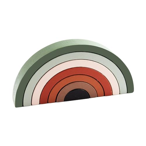 Kiuiom Holz Montessori Regenbogen,Regenbogen Holz Spielzeug Bausteine,Stapelturm Pastell,Vorschule Stapeln,Baby Lernen Spielzeug,Für 2 3 4 5 Jahr Kinder,Waldgrün-Braun Kiuiom Holz Montessori Regenbogen,Regenbogen Holz Spielzeug Bausteine,Stapelturm Pastell,Vorschule Stapeln,Baby Lernen Spielzeug,Für 2 3 4 5 Jahr Kinder,Waldgrün-Braun von Kiuiom