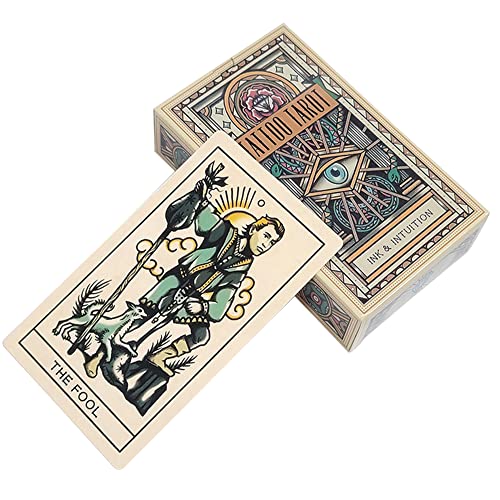 Kiuiom Tarot-Karten, Tarot-Deck, Hexen-Tarot, Wahrsagerei Spielzeug Tarot,für Anfänger Holographisch Tarotkarten Schicksals-Weissagungskarte Wahrsagewerkzeuge Kartenspielen Kiuiom Tarot-Karten, Tarot-Deck, Hexen-Tarot, Wahrsagerei Spielzeug Tarot,für Anfänger Holographisch Tarotkarten Schicksals-Weissagungskarte Wahrsagewerkzeuge Kartenspielen von Kiuiom