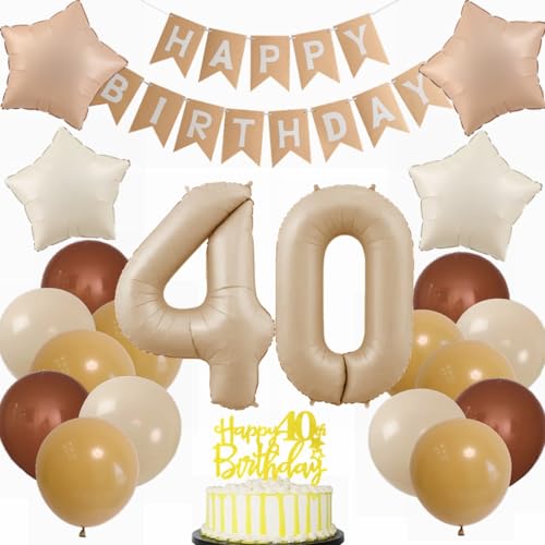 Kiwochy Beige Luftballon 40. Geburtstag Deko Junge Mädchen 40. Geburtstagsdeko Beige Ballon 40 Jahre Mädchen Geburtstagsdeko Ballon 40. Geburtstag Junge Party Deko 40 jahre Geburtstag Deko Ballon Kiwochy Beige Luftballon 40. Geburtstag Deko Junge Mädchen 40. Geburtstagsdeko Beige Ballon 40 Jahre Mädchen Geburtstagsdeko Ballon 40. Geburtstag Junge Party Deko 40 jahre Geburtstag Deko Ballon von Kiwochy