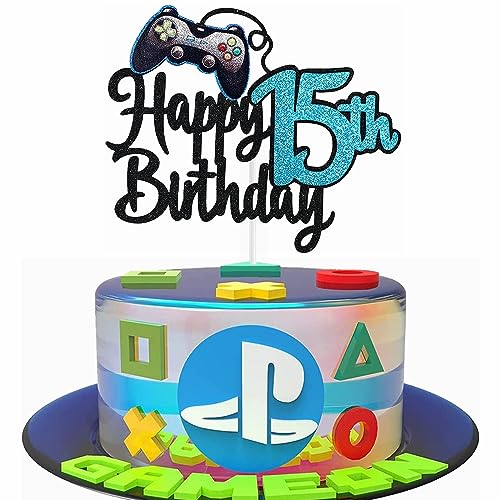 Kiwochy Geburtstag Videospiel Torten Deko Gaming Dekoration Happy 15th Birthday Tortendeko Videospiel Cupcake Topper Geburtstag Junge Videospiel Torten Deko für Spiel Thema Party Dekoration Kiwochy Geburtstag Videospiel Torten Deko Gaming Dekoration Happy 15th Birthday Tortendeko Videospiel Cupcake Topper Geburtstag Junge Videospiel Torten Deko für Spiel Thema Party Dekoration von Kiwochy