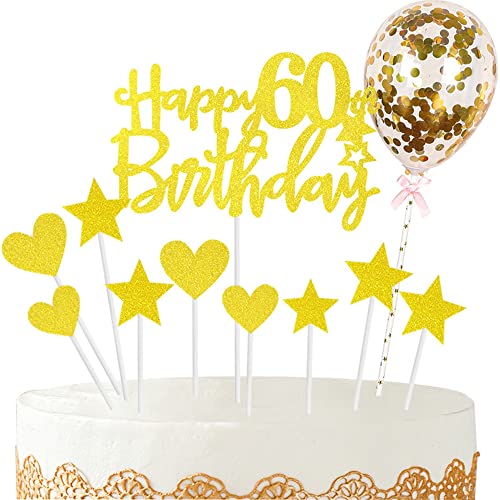 Kiwochy Glitzer 60. Geburtstag Cupcake Toppers Happy 60 Birthday Tortendeko Tortendeko 60 Geburtstag Deko Kuchen 60. Geburtstag Golden Tortendeko 60 jahre Mann Frau Kuchendeko für 60 Geburtstag Kiwochy Glitzer 60. Geburtstag Cupcake Toppers Happy 60 Birthday Tortendeko Tortendeko 60 Geburtstag Deko Kuchen 60. Geburtstag Golden Tortendeko 60 jahre Mann Frau Kuchendeko für 60 Geburtstag von Kiwochy