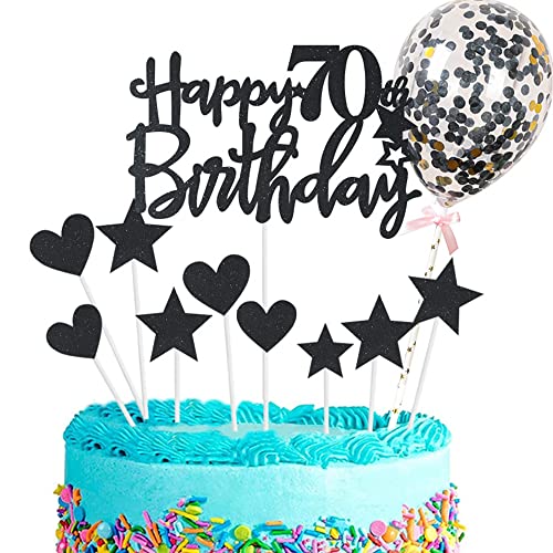 Kiwochy Glitzer 70. Geburtstag Cupcake Toppers Happy 70 Birthday Tortendeko Tortendeko 70 Geburtstag Deko Kuchen 70. Geburtstag Schwarz Tortendeko 70 jahre Mann Frau Kuchendeko für 70 Geburtstag Kiwochy Glitzer 70. Geburtstag Cupcake Toppers Happy 70 Birthday Tortendeko Tortendeko 70 Geburtstag Deko Kuchen 70. Geburtstag Schwarz Tortendeko 70 jahre Mann Frau Kuchendeko für 70 Geburtstag von Kiwochy