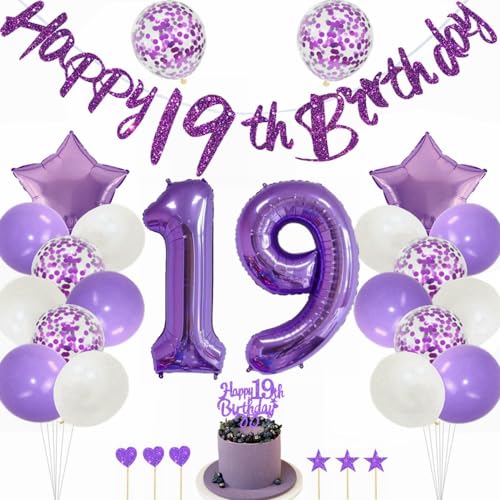 Kiwochy Lila 19 Geburtstag Deko Mädchen 19 Geburtstag Dekoration Lila Tortendeko Geburtstagsdeko 19 jahre Luftballons Nummer 19 Folienballon 19. Geburtstag Party Deko 19 jahre Geburtstag Deko Ballon Kiwochy Lila 19 Geburtstag Deko Mädchen 19 Geburtstag Dekoration Lila Tortendeko Geburtstagsdeko 19 jahre Luftballons Nummer 19 Folienballon 19. Geburtstag Party Deko 19 jahre Geburtstag Deko Ballon von Kiwochy