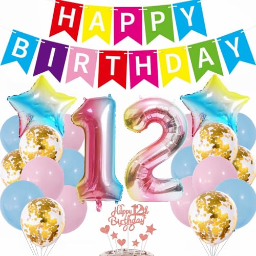 Kiwochy Luftballon 12. Geburtstag Rosa 12 Geburtstag Deko Mädchen 12 Geburtstag Party Deko Rosa Tortendeko Geburtstagsdeko Nummer 12 Folienballon Regenbogen Luftballon 12 jahre Geburtstag Deko Ballon Kiwochy Luftballon 12. Geburtstag Rosa 12 Geburtstag Deko Mädchen 12 Geburtstag Party Deko Rosa Tortendeko Geburtstagsdeko Nummer 12 Folienballon Regenbogen Luftballon 12 jahre Geburtstag Deko Ballon von Kiwochy