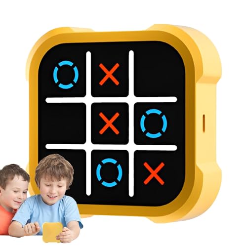 Elektronisches -Spiel, Handheld-Lernspielkonsole, Handheld-Reisespielkonsole, tragbares Fingerspitzen-Spielbrettspiel für Aktivitäten auf Reisen oder Treffen mit Freunden von Kixolazr