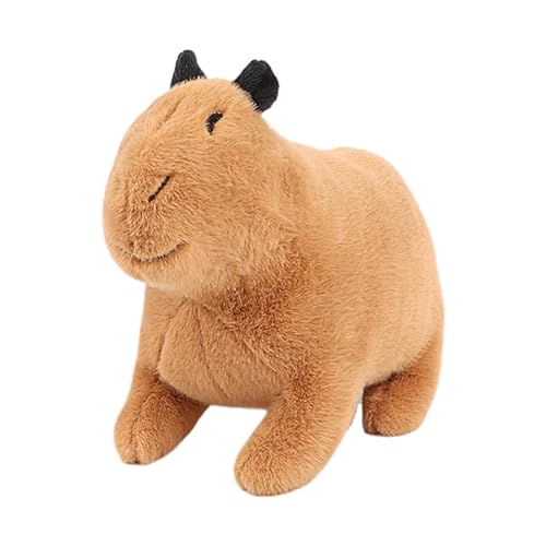 Kixolazr Capybara Stofftier, Capybara Spielzeug Plüsch | Orange Capybara Kuscheltiere Plüschkissen,Entzückende Plüschtiere, süßes Spielzeug für die Inneneinrichtung, weiche Tiere für Erwachsene, von Kixolazr