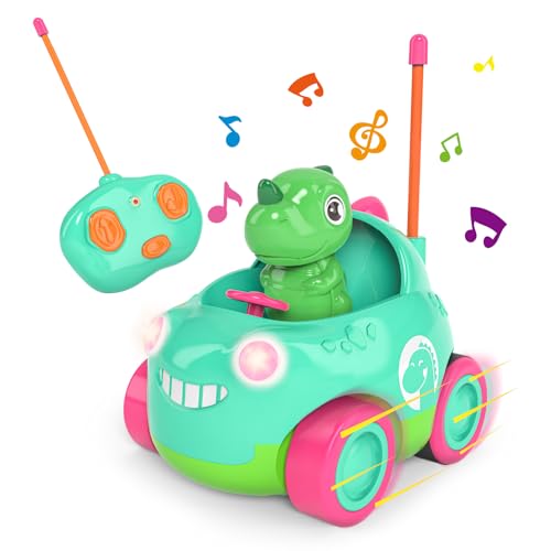 Kizeefun Ferngesteuertes Auto, Dinosaurier Spielzeug ab 2 Jahre, RC Auto Lichtern und Musik, Perfektes Geburtstags 2 3 4 5 Baby Kinder Kleinkind Mädchen Jungen Kizeefun Ferngesteuertes Auto, Dinosaurier Spielzeug ab 2 Jahre, RC Auto Lichtern und Musik, Perfektes Geburtstags 2 3 4 5 Baby Kinder Kleinkind Mädchen Jungen von Kizeefun
