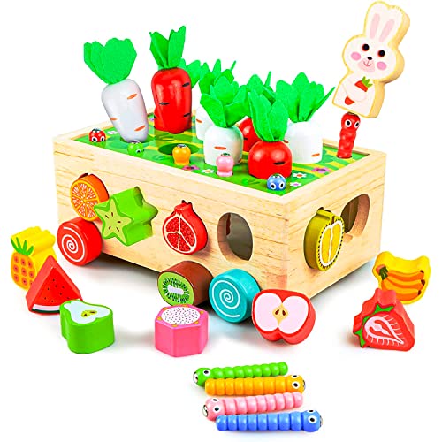 Kizmyee® Montessori Spielzeug ab 1 Jahr, 7 - in - 1 Baby Motorik für 12 Monate Jungen Mädchen, Montessori Sortierspiel Holzpuzzle, Lernspielzeug für Kinder Geburtztag Geschenk Ostergeschenke Kizmyee® Montessori Spielzeug ab 1 Jahr, 7 - in - 1 Baby Motorik für 12 Monate Jungen Mädchen, Montessori Sortierspiel Holzpuzzle, Lernspielzeug für Kinder Geburtztag Geschenk Ostergeschenke von Kizmyee