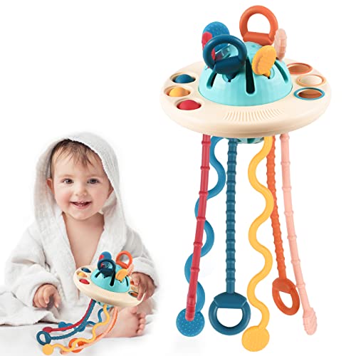 Kizmyee Montessori Spielzeug ab 1 Jahr, Baby, Motorikspielzeug zum Aufhängen, Jungen Mädchen,Sensorik,Lernspiele für Babys und Kleinkinder ab 18+ Monaten,1,2,3Jahr von Kizmyee