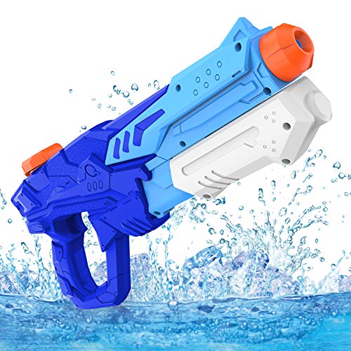 Kiztoys&1 Kiztoys&1 Wasserpistolen für Kinder, leistungsstarke Wasserpistolen mit 600 ml großem Fassungsvermögen und 10 m großer Reichweite für Jungen, Mädchen, Kinder, Sommer, Schwimmbad, Strand, Out von Kiztoys
