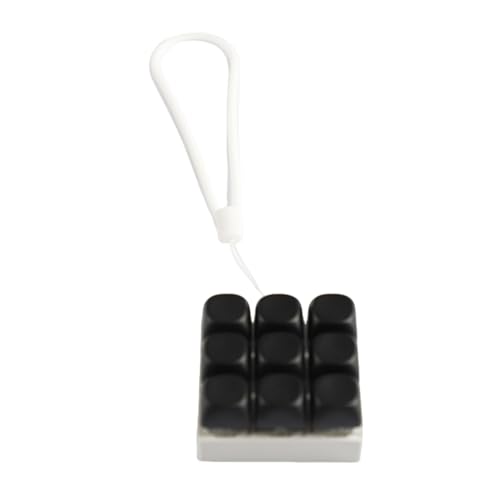 9-Tasten-Tastatur-Klick-Spielzeug, Schlüsselanhänger, mechanische Schalter, Tester für Training und Reisebegleiter von Klaisy