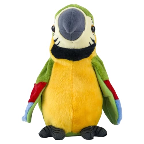 Interaktive Wiederholungspapagei Spielzeug Elektronischer Plüsch Papagei Spielzeug Kinder Interaktive Crawl Learning Education Toy Kinder Geschenke Sprachaufnahme Papagei von Klaisy