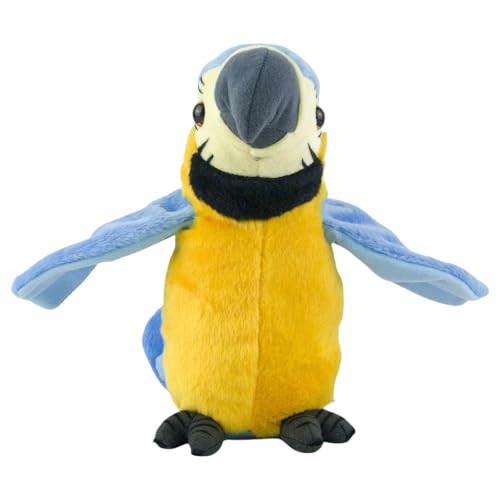 Interaktive Wiederholungspapagei Spielzeug Elektronischer Plüsch Papagei Spielzeug Kinder Interaktive Crawl Learning Education Toy Kinder Geschenke Sprachaufnahme Papagei von Klaisy
