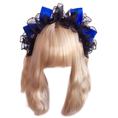 Klaisy Anime-Dienstmädchen-Stirnband, Party-Kostüm, Schleife, Stirnband, Cosplay, Party, Spitzenhaarband, Mädchen, Themen-Haarband, Punk-Kopfbedeckung, Spitzenschleife für Frauen Klaisy Anime-Dienstmädchen-Stirnband, Party-Kostüm, Schleife, Stirnband, Cosplay, Party, Spitzenhaarband, Mädchen, Themen-Haarband, Punk-Kopfbedeckung, Spitzenschleife für Frauen von Klaisy
