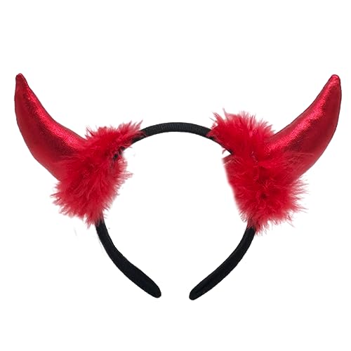 Klaisy Haarreif mit Teufelshörnern, Cosplay, Horn, Halloween, Verkleidung, Party, Haarschmuck, Frisur für Kinder und Erwachsene, Teufelshörner, Stirnband, Make-up zum Waschen des Gesichts Klaisy Haarreif mit Teufelshörnern, Cosplay, Horn, Halloween, Verkleidung, Party, Haarschmuck, Frisur für Kinder und Erwachsene, Teufelshörner, Stirnband, Make-up zum Waschen des Gesichts von Klaisy