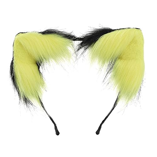 Klaisy Haarreif mit niedlichen Füchsen, Ohrform, Cosplay, Anime-Charakter, Live-Übertragung, Cosplay, Kopfbedeckung für Teenager, Damen, Haarschmuck, Füchse, Ohren, Haarband, Anime, Halloween von Klaisy