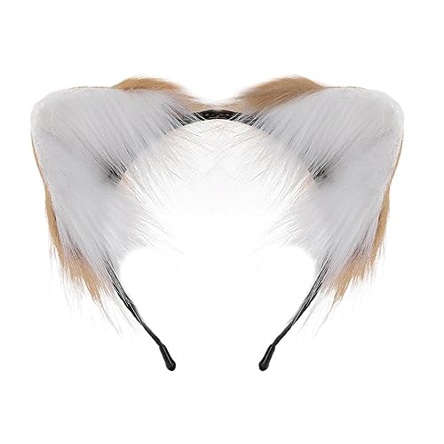 Klaisy Handgefertigter Cartoon-Füchs-Ohr-Haarreif für Damen, Halloween, Make-up-Stirnband für Ostern, Karneval, Cosplay, Haarschmuck, Halloween, Stirnbänder für Damen, Stirnbänder für Erwachsene Klaisy Handgefertigter Cartoon-Füchs-Ohr-Haarreif für Damen, Halloween, Make-up-Stirnband für Ostern, Karneval, Cosplay, Haarschmuck, Halloween, Stirnbänder für Damen, Stirnbänder für Erwachsene von Klaisy