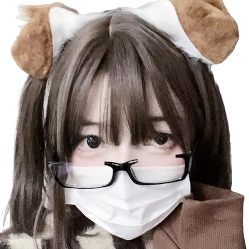 Klaisy Hundeohren Plüsch Stirnband Weich Bequem Kopfbedeckung Pelztier Ohr Kostüm Zubehör für Partys und Cosplay von Klaisy