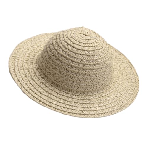 Klaisy Kleiner, unlackierter Hut, leichtes Rattan-Papierhut, für Stoffpuppen, Kostüm-Zubehör, Urlaub, Party, Dekoration, Hut von Klaisy