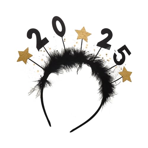Klaisy Neujahr Gefiedertes Stirnband Blingbling Star Glitzernde Kopfbedeckung Vielseitige Weihnachtsfeier Requisiten Festliches Stirnband Klaisy Neujahr Gefiedertes Stirnband Blingbling Star Glitzernde Kopfbedeckung Vielseitige Weihnachtsfeier Requisiten Festliches Stirnband von Klaisy