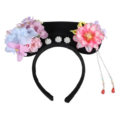 Klaisy Traditionelles Kostüm-Stirnband für Damen, chinesische königliche Blume, Haarreif, Hochzeit, Haarband, Themenparty, Versammlung, Kopfschmuck, Hochzeitsfeier, Haarschmuck Klaisy Traditionelles Kostüm-Stirnband für Damen, chinesische königliche Blume, Haarreif, Hochzeit, Haarband, Themenparty, Versammlung, Kopfschmuck, Hochzeitsfeier, Haarschmuck von Klaisy